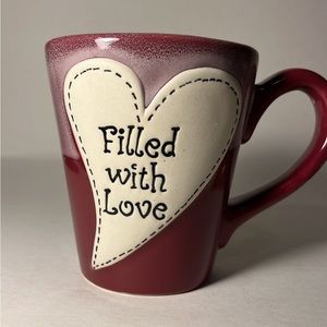 Ganz Pottery Mug “Filled with Love” Coffee Cup